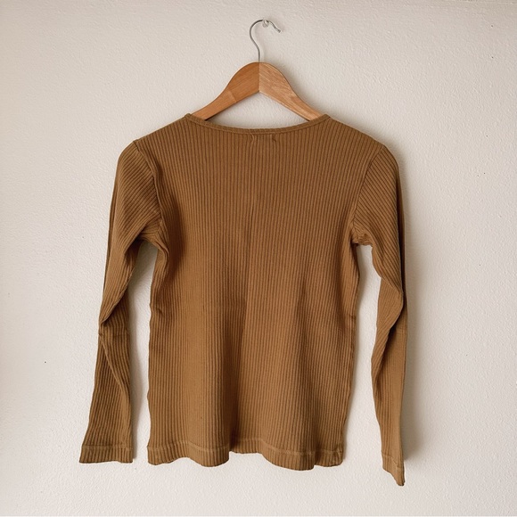 The Simple Folk Ribbed Top Camel Sz 4 - Picture 4 of 4